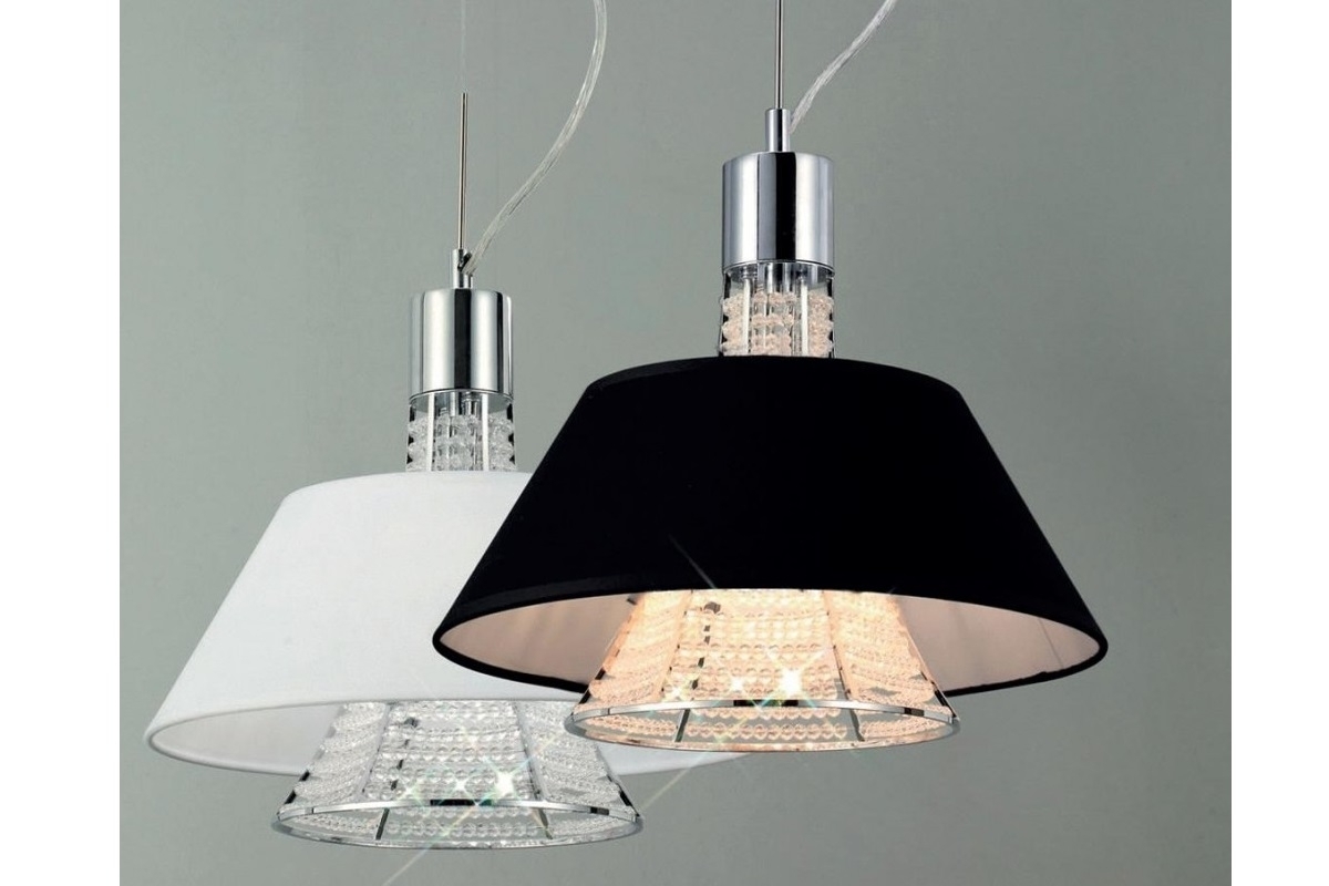 Lampadario moderno di cristallo a sospensione colore bianco