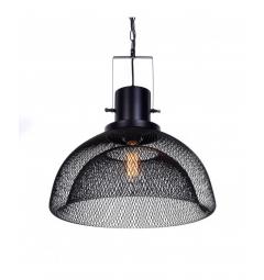 Lampada a sospensione in stile industriale vintage gabbia GLENCOR Nero