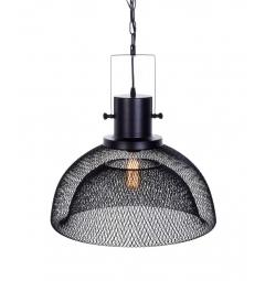 Lampada a sospensione in stile industriale vintage gabbia GLENCOR Nero