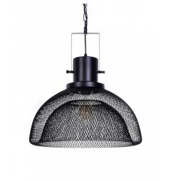 Lampada a sospensione in stile industriale vintage gabbia GLENCOR Nero