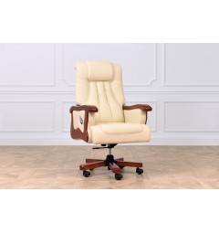 sedie e poltrone per ufficio in vera pelle beige
