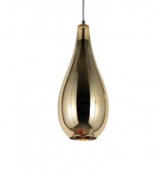 Lampada a sospensione moderno di design forma di goccia in vetro colore oro LAURIS