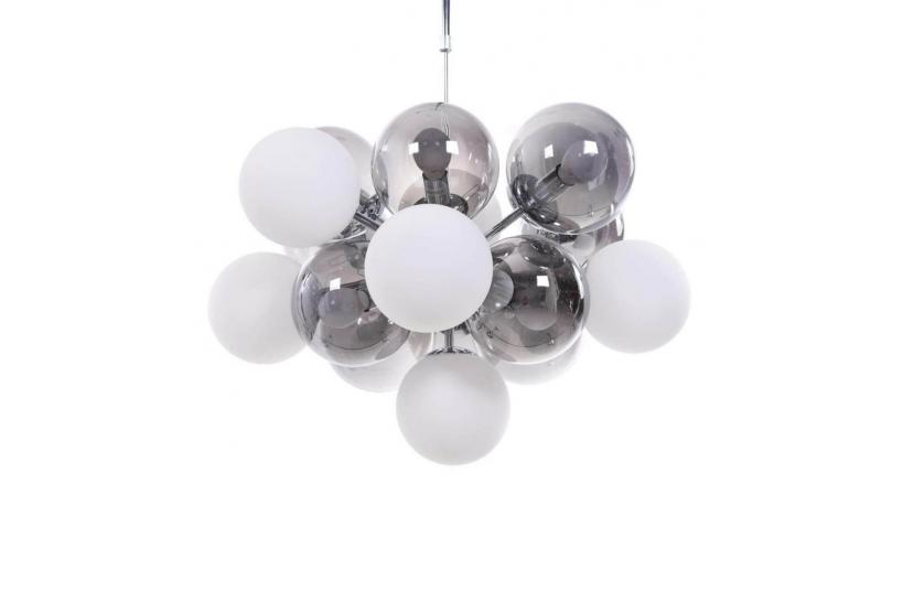 Lampadario a sospensione di design moderno 17 luci a sfere in vetro NEOPSIS W17