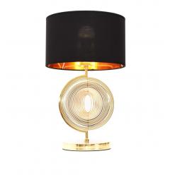 Lampada da tavolo comodino glamour MONTERONI Nero-Oro