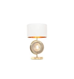 Lampada da tavolo comodino glamour MONTERONI Bianco-Oro