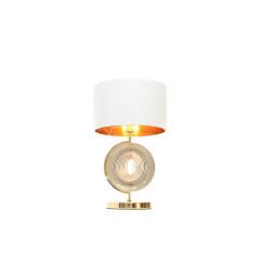 Lampada da tavolo o comodino elegante glamour MONTERONI Oro Bianco - Arrediorg