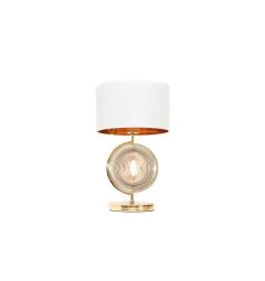 Lampada da tavolo o comodino elegante glamour MONTERONI Oro Bianco - Arrediorg