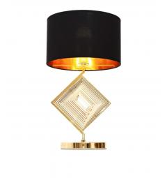 Lampada da tavolo comodino glamour BENARDI Nero-Oro