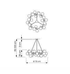 Lampadario a sospensione di design in stile classico - Arrediorg.it