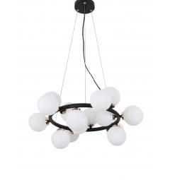 Lampadario di design moderno 15 luci MARSIADA W15 Nero Oro