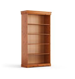 libreria legno massello color miele stile shabby toscano