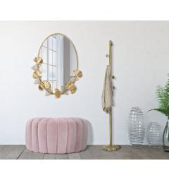 Elegante specchio con decori floreali