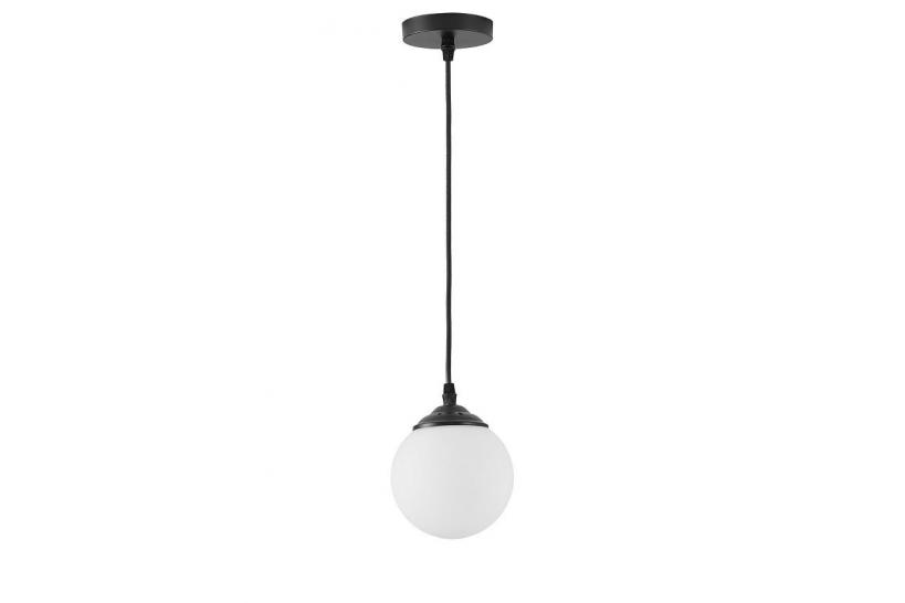 Lampada a sfera nera pendente FINO W1