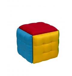 Pouf modulare 5 in 1 multicolor imbottito