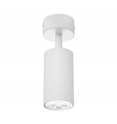 lampada da soffitto in metallo bianco