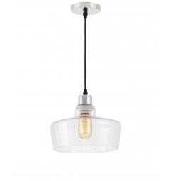 Lampadario a sospensione design moderno cromo