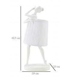 Lampada da tavolo in resina a forma di ballerina