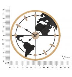 Orologio rotondo da parete dal design semplice e dal quadrante decorat