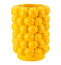 Vaso in resina composto da un insieme di simpatici limoni colorati