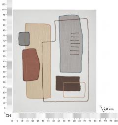 Dipinto su tela completo di telaio in legno dal design unico