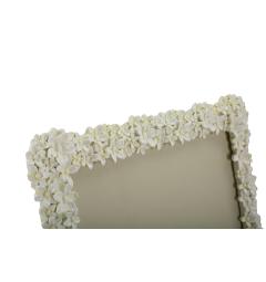 Elegante portafoto con cornice decorata da fiorellini