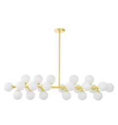 Lampadario design moderno struttura in metallo oro PETRICA W24 - Arrediorg