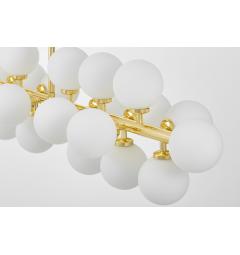 Lampadario design moderno struttura in metallo oro PETRICA W24 - Arrediorg