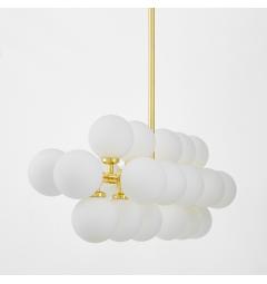 Lampadario design moderno struttura in metallo oro PETRICA W24 - Arrediorg