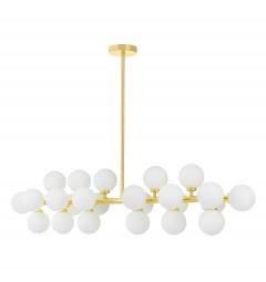 Lampadario design moderno struttura in metallo oro PETRICA W24 - Arrediorg