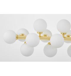 Lampadario design moderno struttura in metallo oro PETRICA W24 - Arrediorg