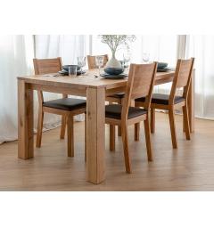 Tavolo da pranzo legno massello di rovere 90x160 GAIA