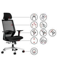 Sedia ufficio ergonomica nera SPECTRUM