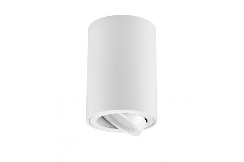 Lampada da soffitto a forma di tubo in metallo bianco - Arrediorg