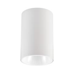 Lampada da soffitto a forma di tubo in metallo bianco - Arrediorg