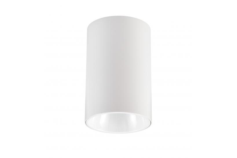 Lampada da soffitto a forma di tubo in metallo bianco - Arrediorg