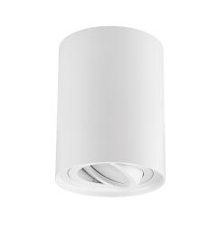 Lampada da soffitto a forma di tubo in metallo bianco - Arrediorg