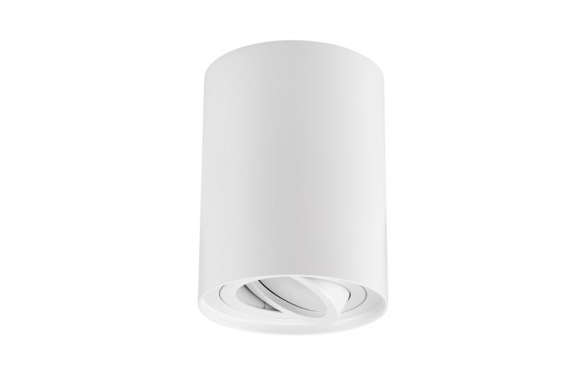 Lampada da soffitto a forma di tubo in metallo bianco - Arrediorg