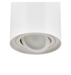 Lampada da soffitto a forma di tubo in metallo bianco - Arrediorg