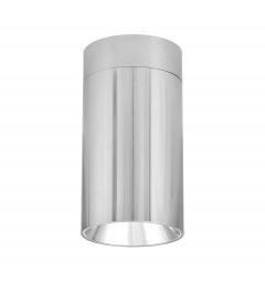 Lampada da soffitto design moderno 1 punto luce in metallo cromato - Arrediorg