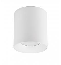 Lampada da soffitto a forma di tubo in metallo bianco - Arrediorg