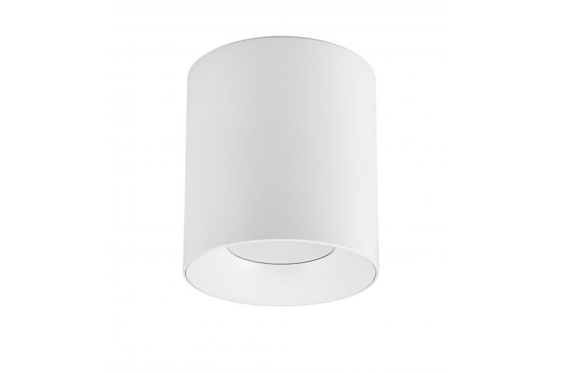 Lampada da soffitto a forma di tubo in metallo bianco - Arrediorg