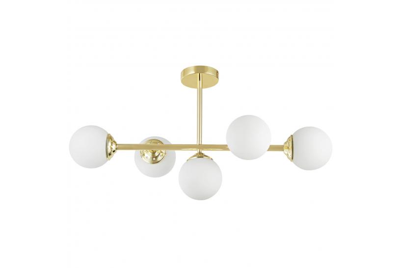 Lampadario design moderno struttura in metallo oro FINO W5 - Arrediorg