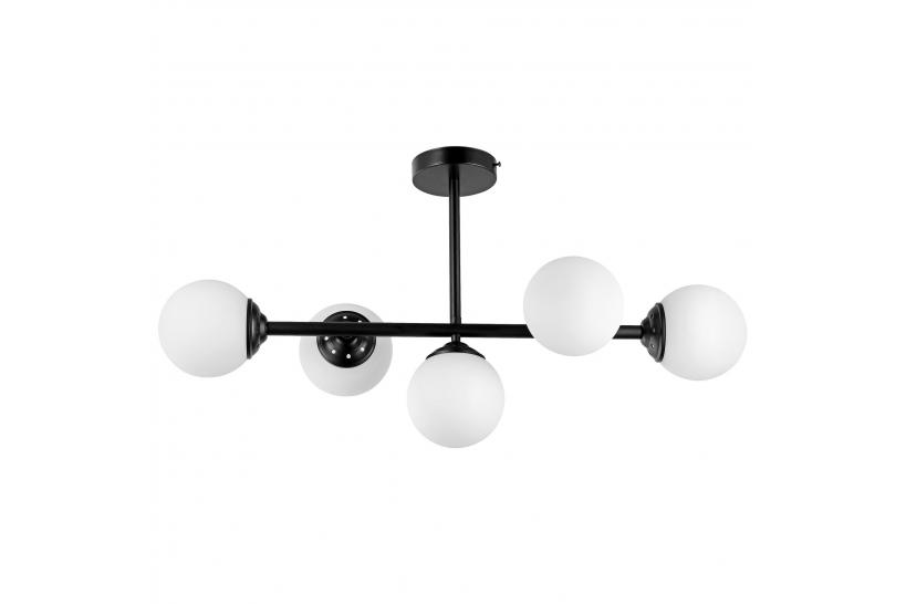 Lampadario design moderno struttura in metallo nero FINO W5 - Arre