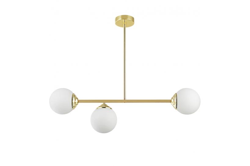 Lampadario design moderno struttura in metallo oro FINO W3 - Arrediorg