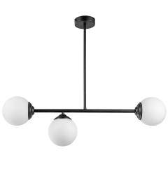 Lampadario design moderno struttura in metallo nero FINO W3 - Arrediorg