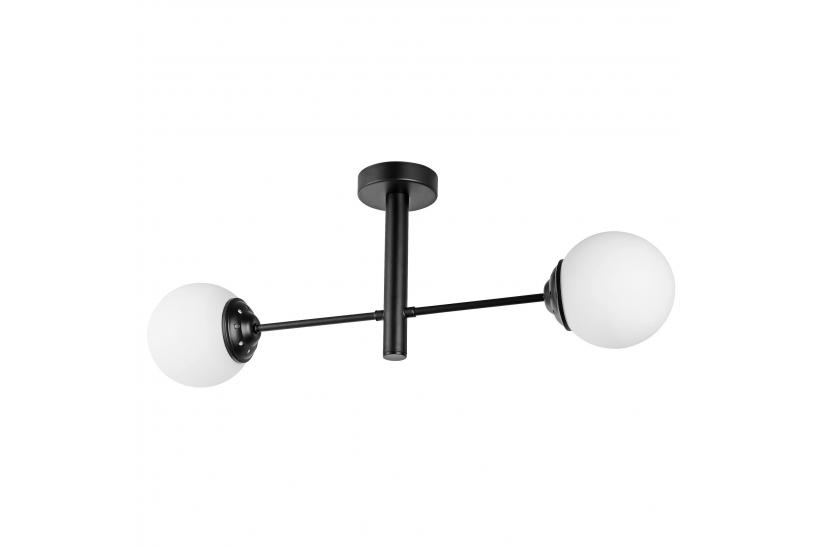 Lampadario design moderno struttura in metallo nero FINO W2 - Arrediorg