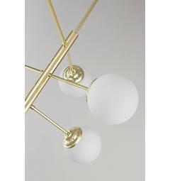 Lampadario design moderno struttura in metallo oro FINO PRO W6 - Arrediorg