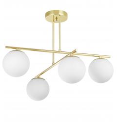 Lampadario design moderno LEDO W4 in metallo oro - Arrediorg