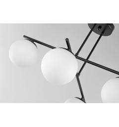 Lampadario design moderno LEDO W4 in metallo nero - Arrediorg