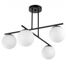 Lampadario design moderno LEDO W4 in metallo nero - Arrediorg